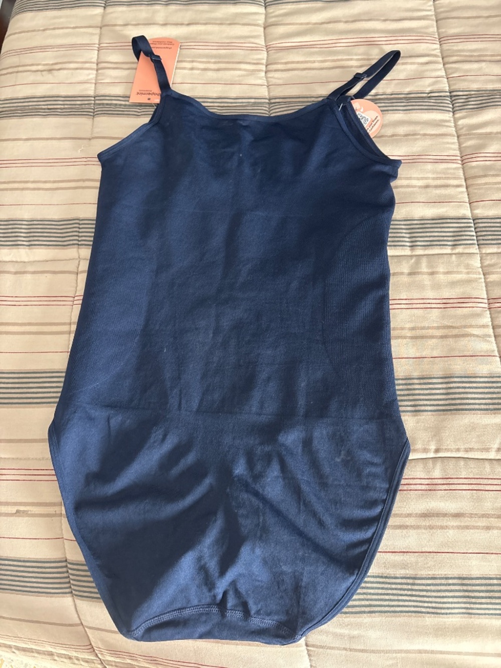 Shapermint Essentials All Day Every Day Scoop Neck Bodysuit - Navy / L x 1 - Picture 5 of 7